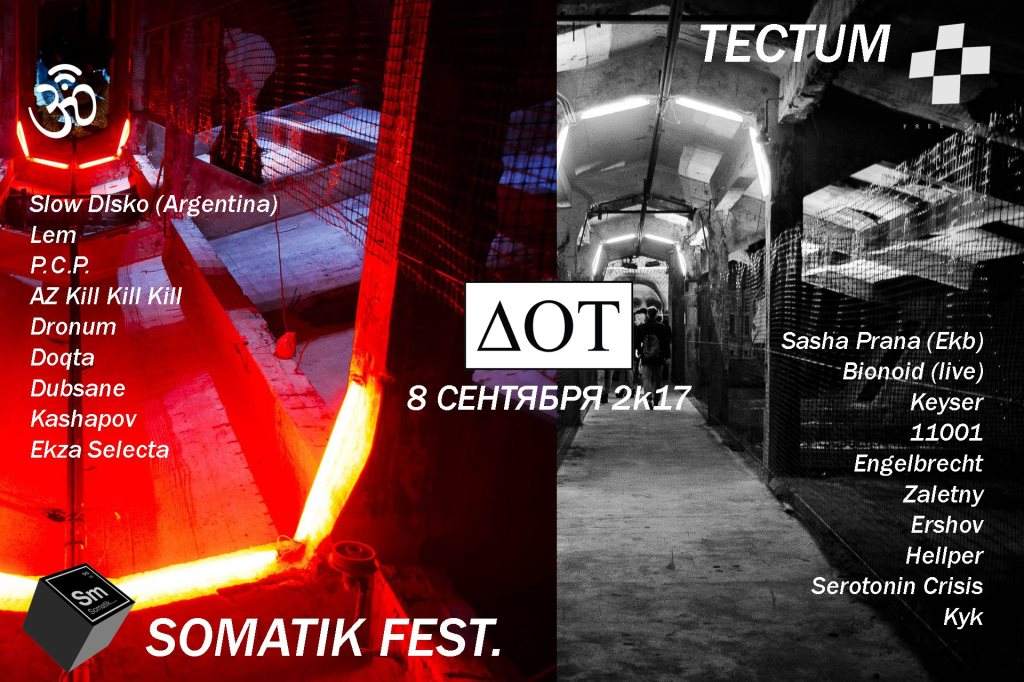 08.09 DOT: Tectum & Somatik Fest - Página frontal