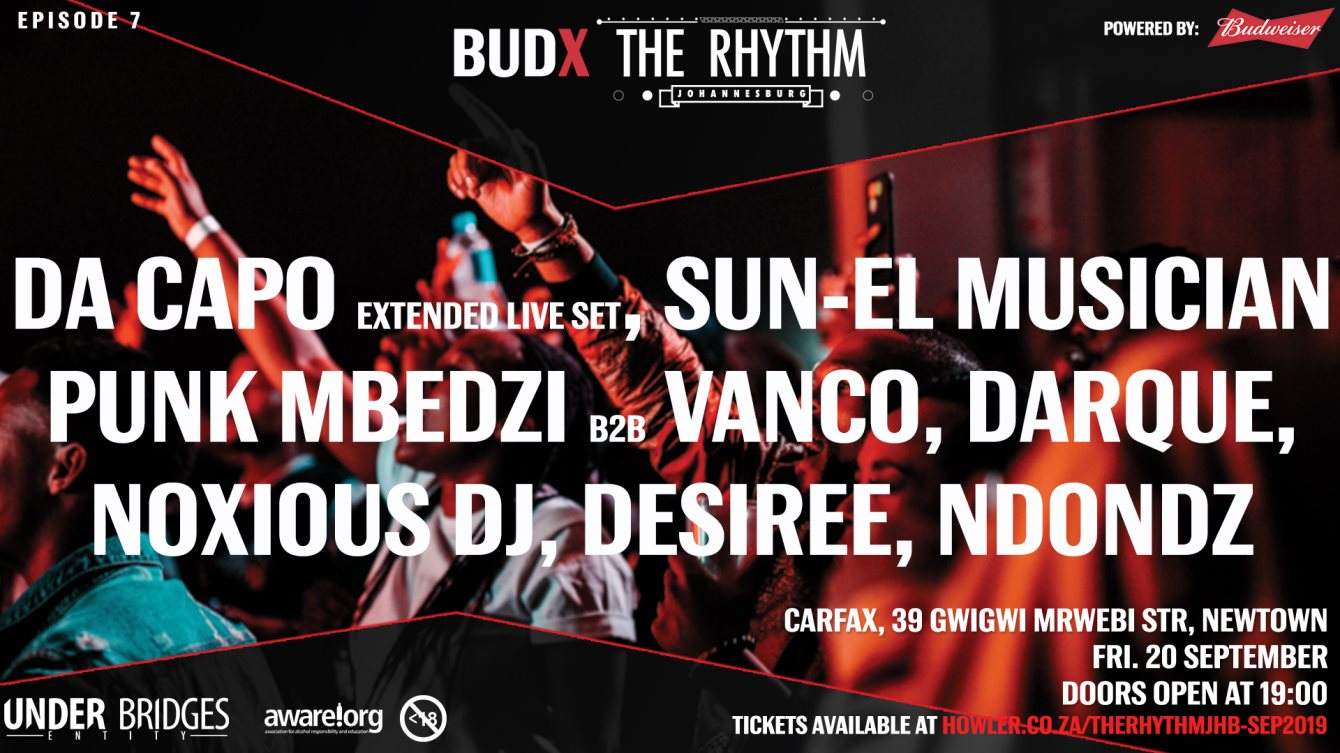 Budx The Rhythm Johannesburg - フライヤー表