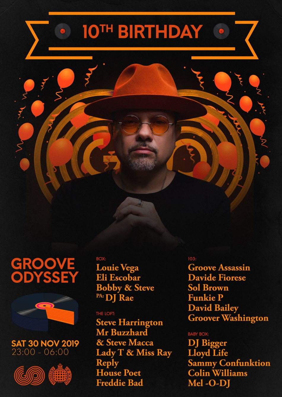 Groove Odyssey: 10th Birthday - Página frontal