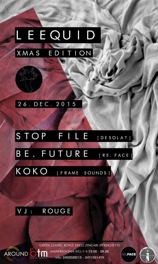 Leequid Pres. Xmas Edition W| Stop File, BE.Future & Koko - Página trasera