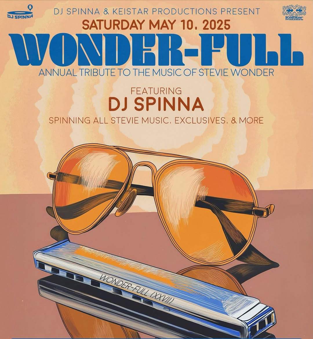 【激レア】DJ SPINNA.BOBBITO WONDER-FULLポスター WONDER-FULL☆ Annual Tribute To The Music Of Stevie Wonder with DJ