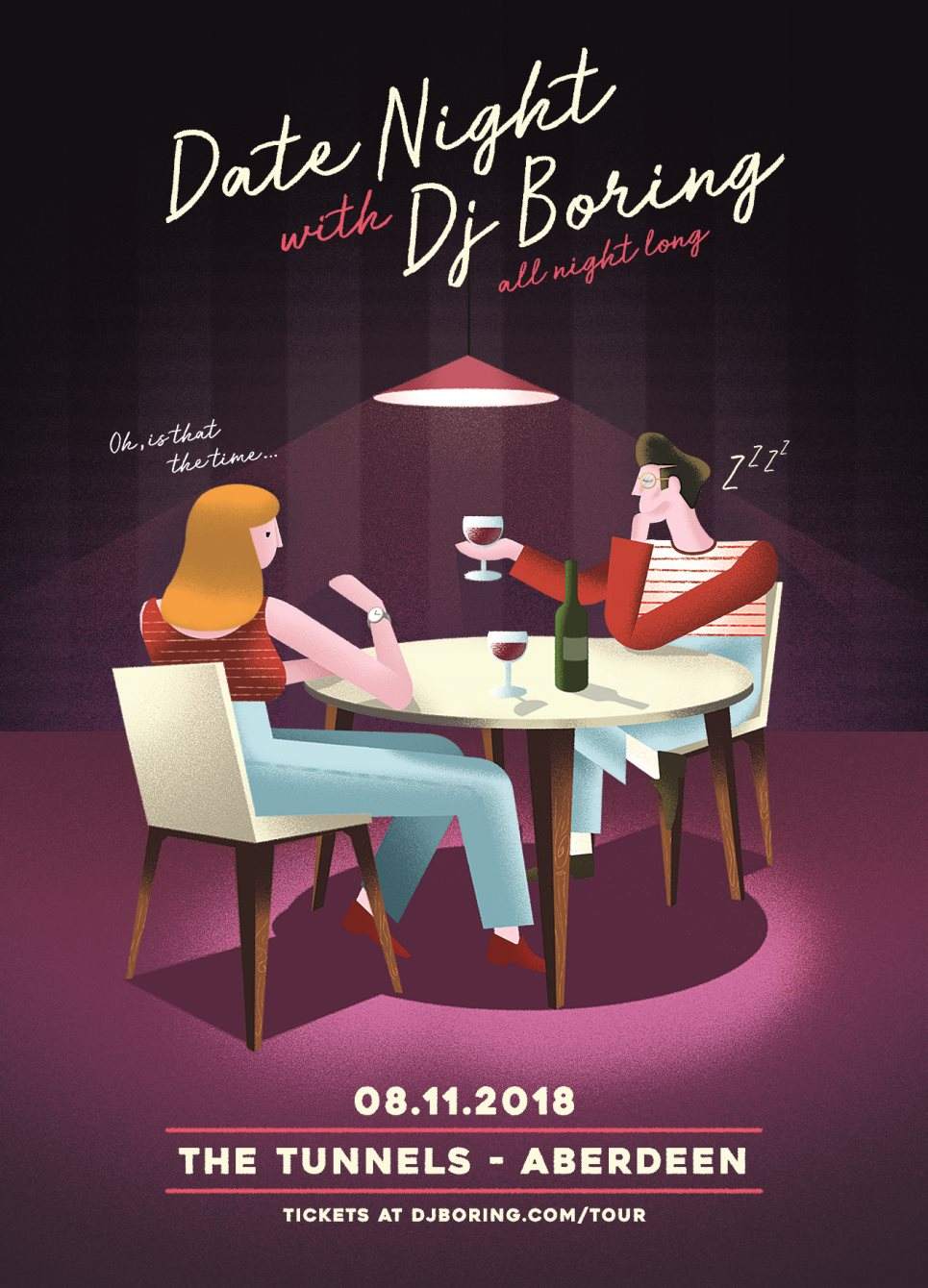 Date Night with DJ Boring - Página frontal