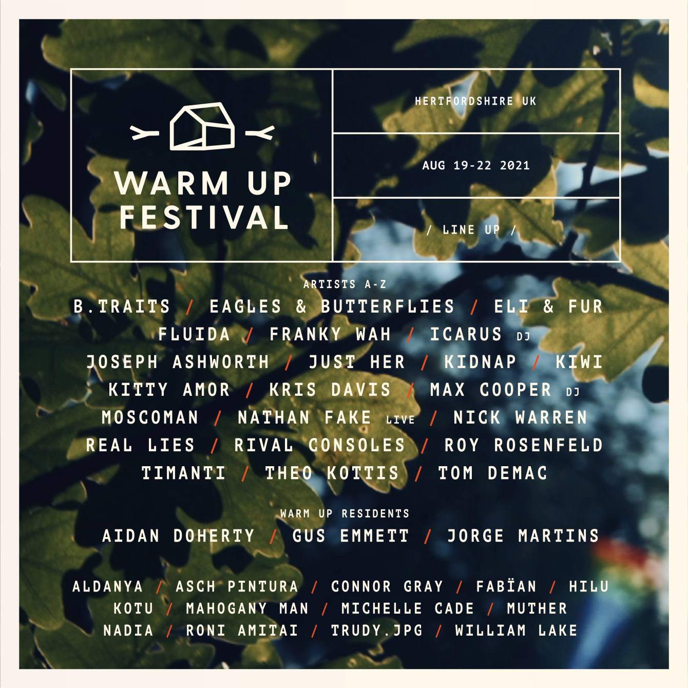 Warm Up Festival 2021 - フライヤー表
