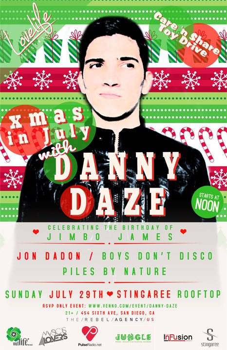 Lovelife presents... Xmas in July with Danny Daze - Página frontal
