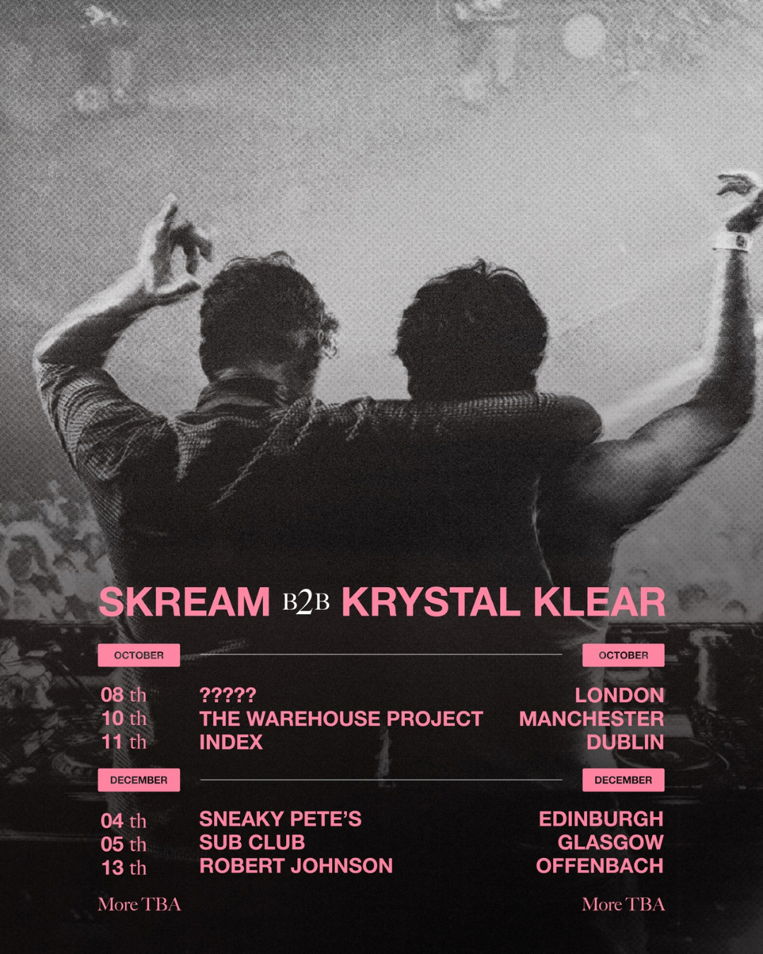 Skream b2b Krystal Klear at Sneaky Pete's, Edinburgh
