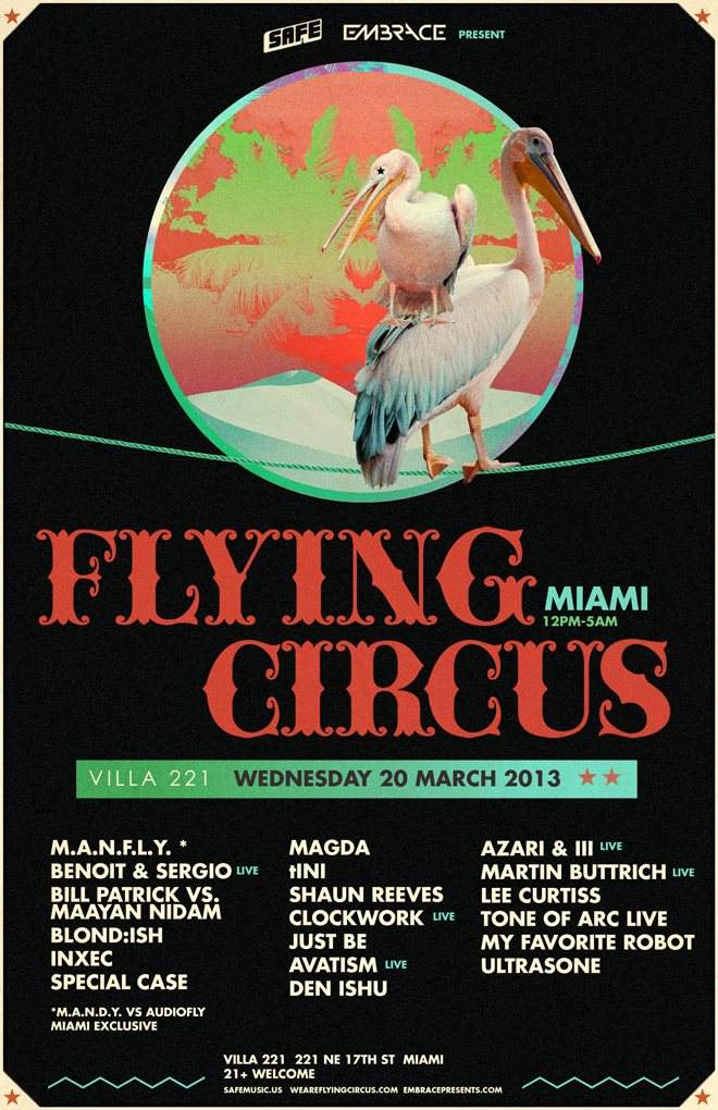 Flying Circus Miami - 6th Anniversary - フライヤー表