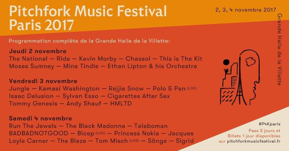 Pitchfork Music Festival 2017 - フライヤー表