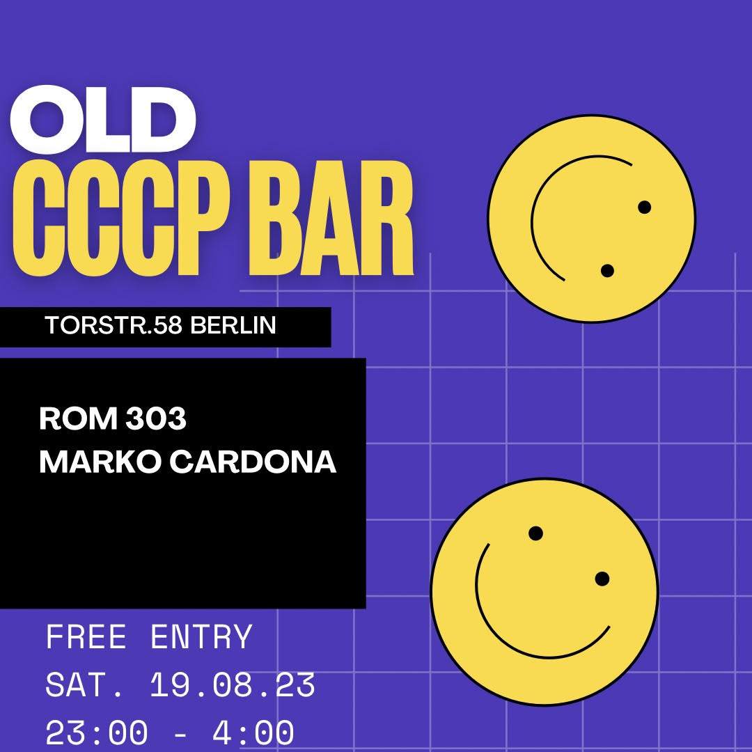 Old CCCP Bar - フライヤー表