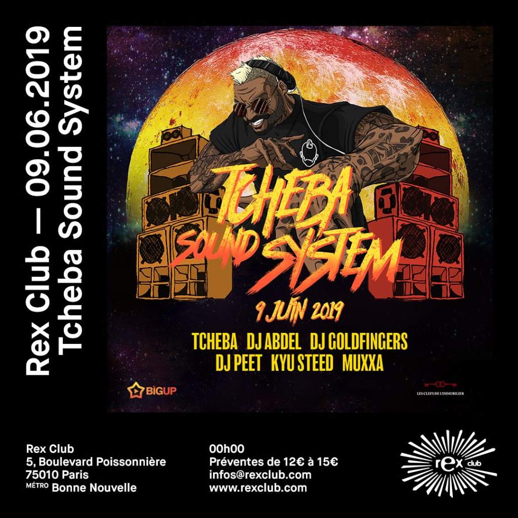 Tcheba Soundsystem: Tcheba, DJ Abdel, DJ Goldfingers, DJ Peet, KYU Steed, Muxxa - Página frontal
