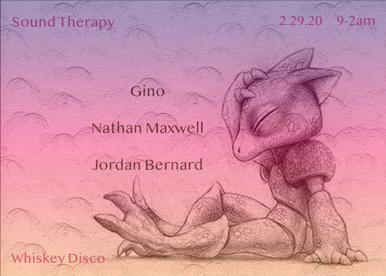 Sound Therapy: Gino, Nathan Maxwell, Jordan Bernard - Página frontal