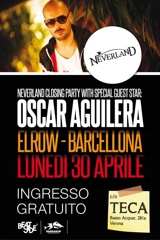 Oscar Aguilera (Elrow) at Neverland - Página frontal
