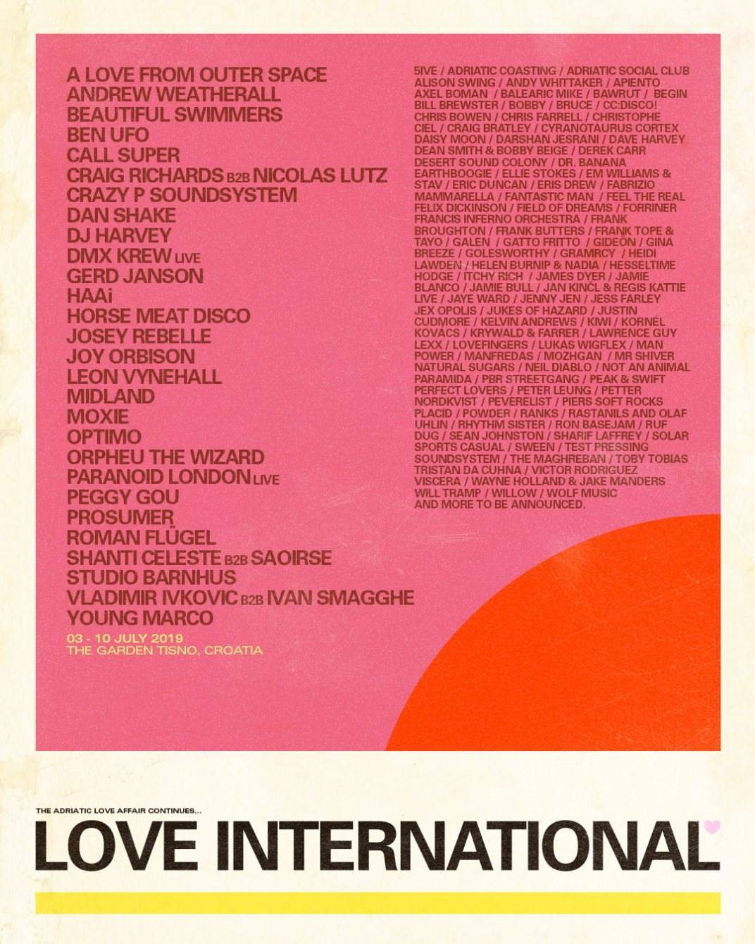 Love International 2019 - フライヤー表