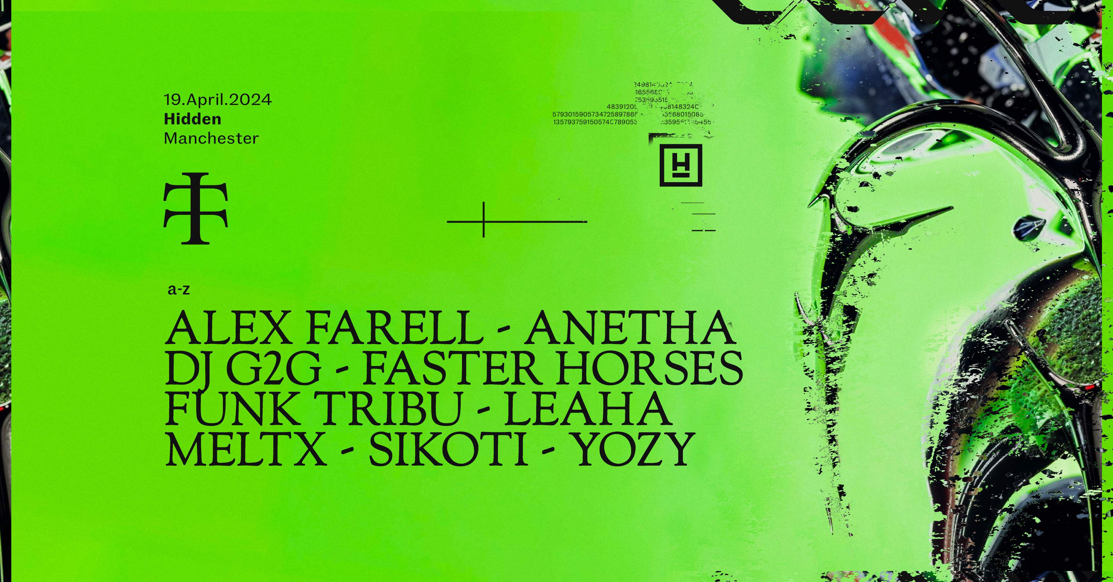 Teletech: Anetha, Funk Tribu, Faster Horses, SIKOTI, DJ G2G - フライヤー表