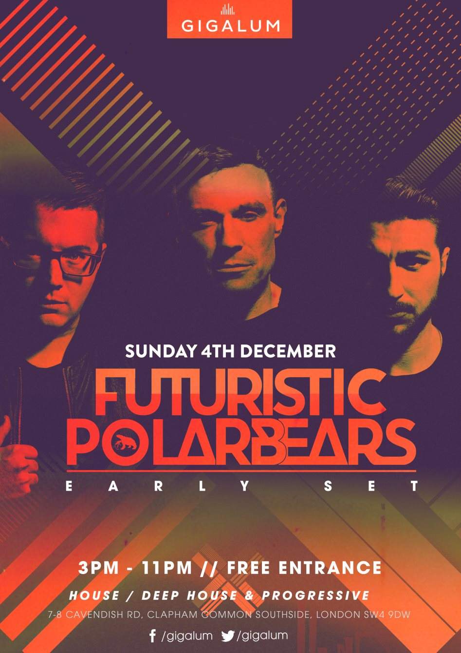 Futuristic Polar Bears - Sunday Sessions - フライヤー表