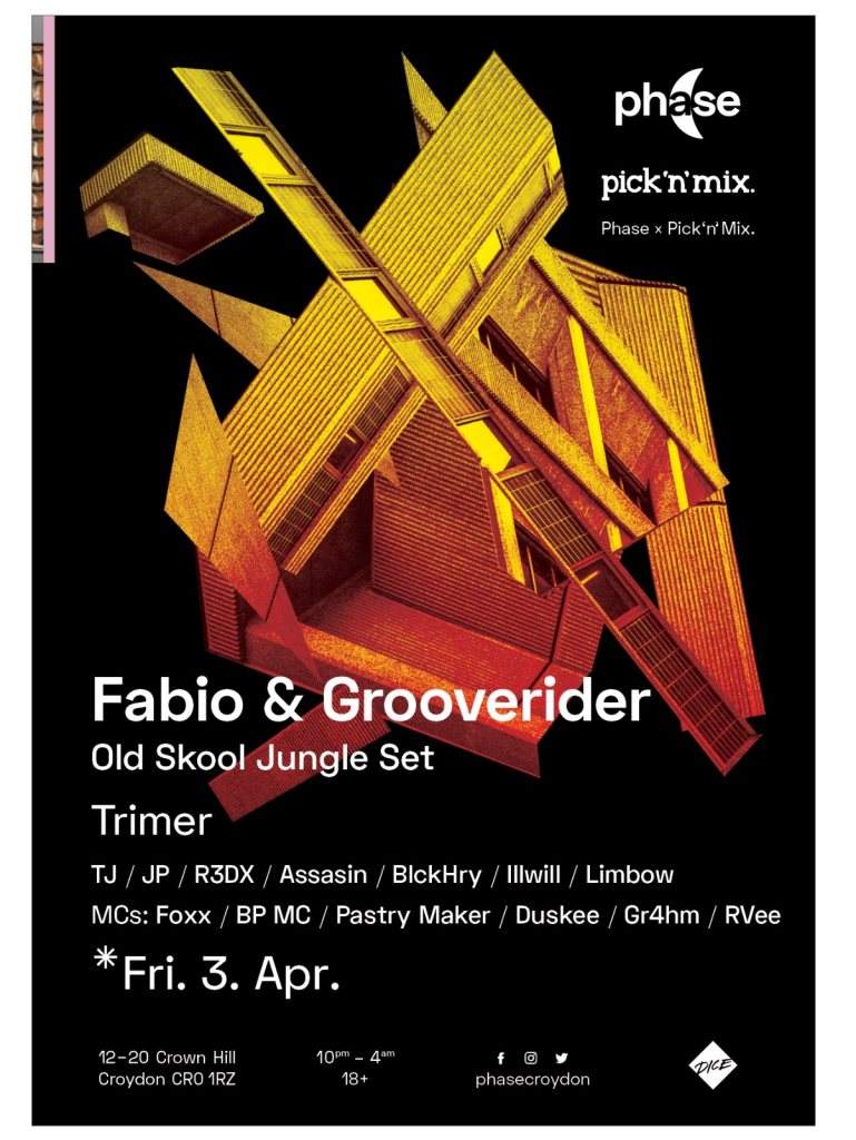 Phase X Pick n' Mix: Fabio & Grooverider (Old Skool Jungle Set) at ...