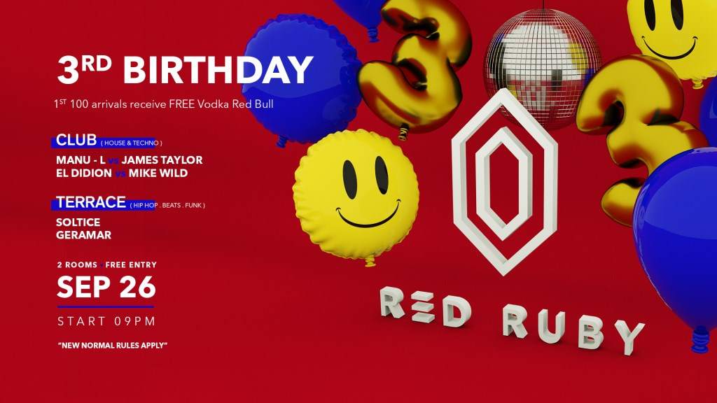 Red Ruby's 3rd Birthday - Página frontal