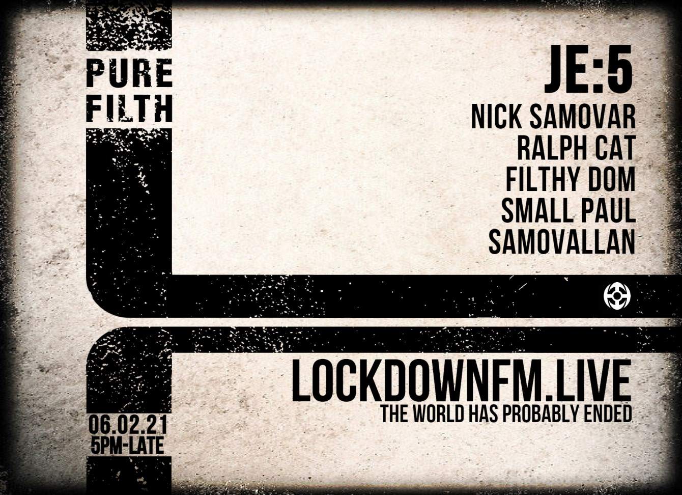 Pure Filth on Lockdownfm.Live feat. JE:5 - Página frontal