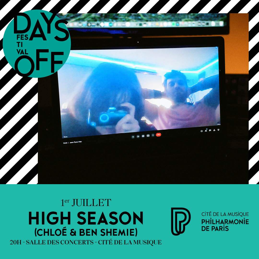 Days Off: Panda Bear & Sonic Boom / High Season (Chloé & Ben Shemie) - フライヤー裏