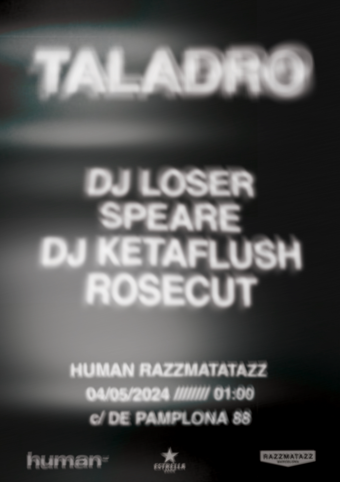 Taladro at Human Razzmatazz - Página frontal