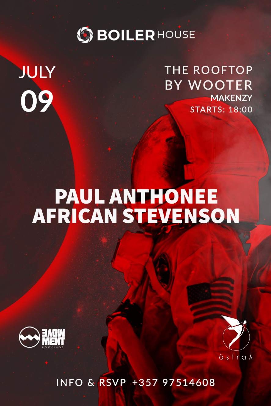 Boiler House invites Paul Anthonee & African Stevenson - Página trasera