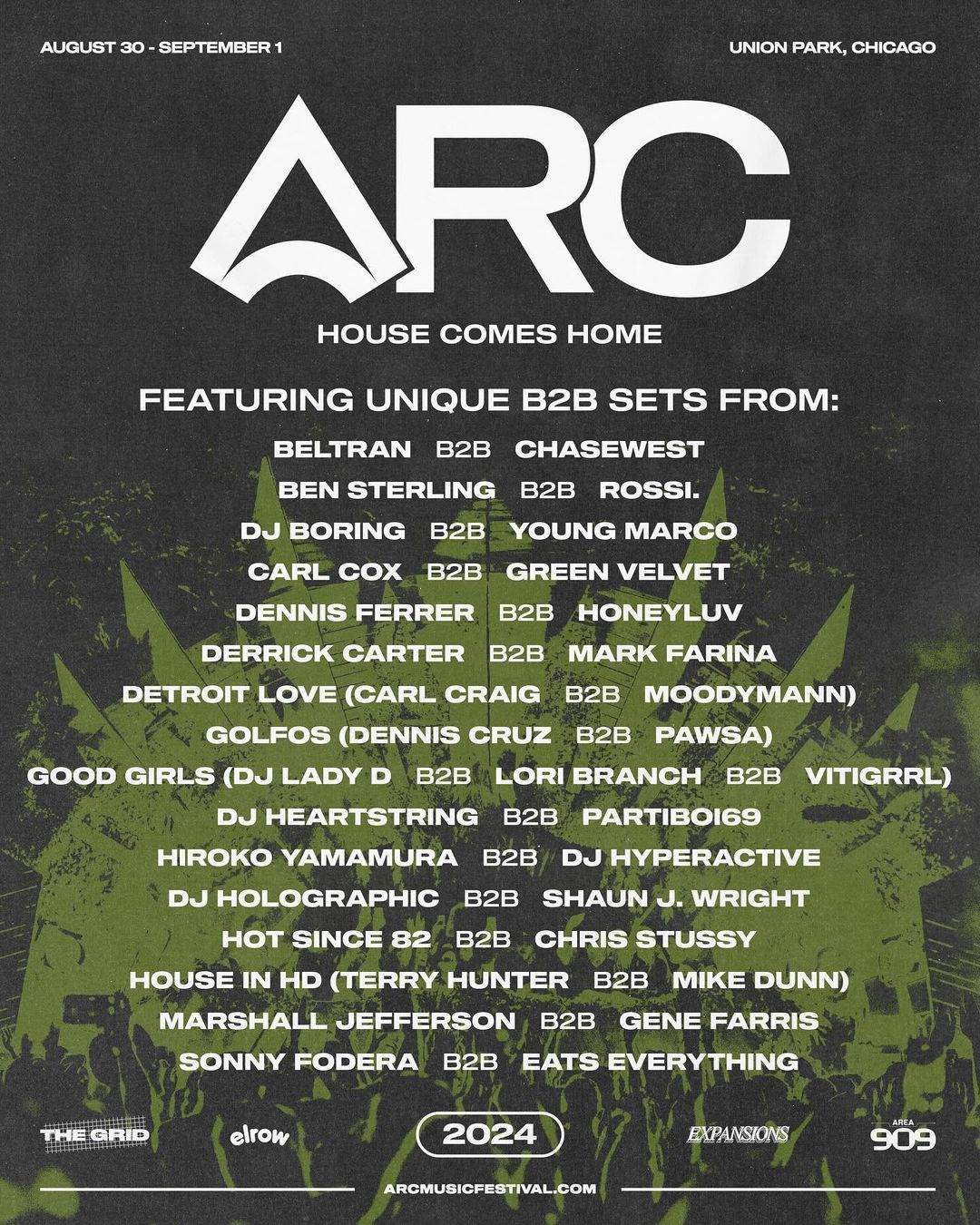 ARC Music Festival 2024 - フライヤー裏