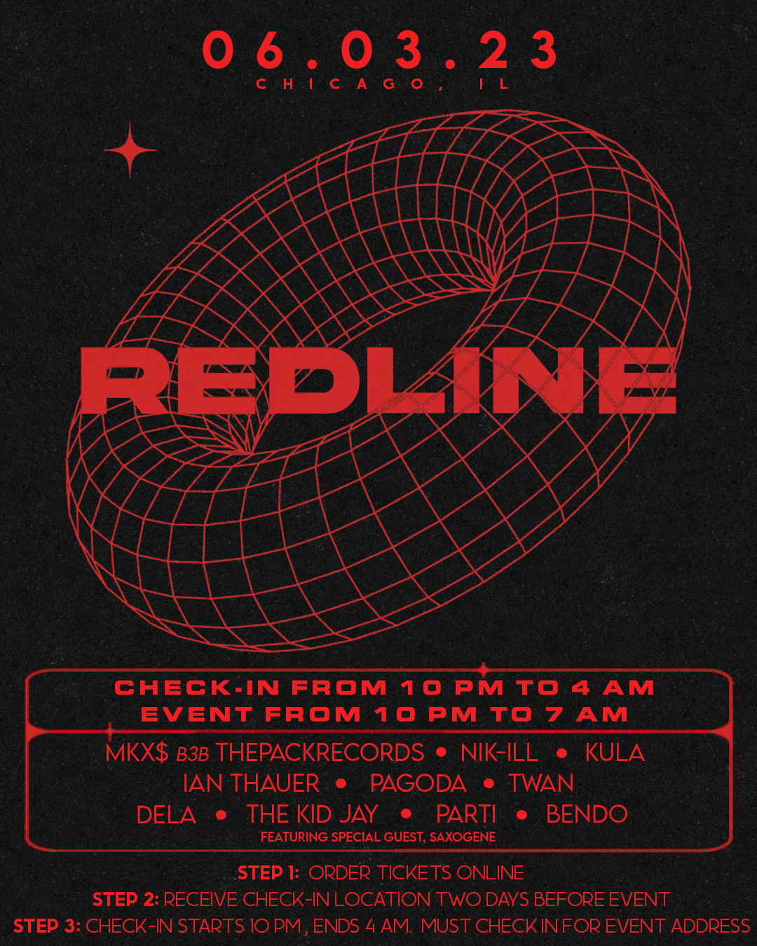 RedLine Underground Rave - Página frontal