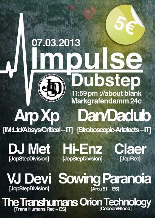 Impulse Hosted by Jopstepdivision - フライヤー表