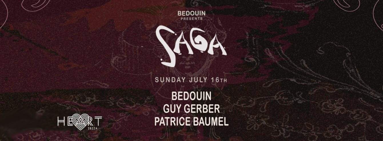 Saga with Bedouin, Guy Gerber, Patrice Baumel - フライヤー表