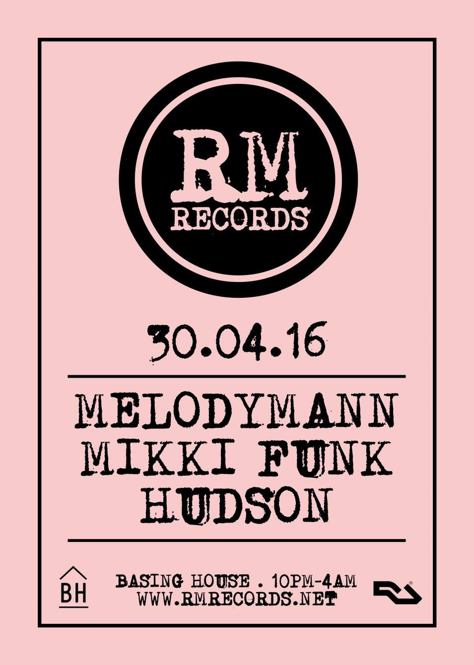Rm Records Label Party - フライヤー表