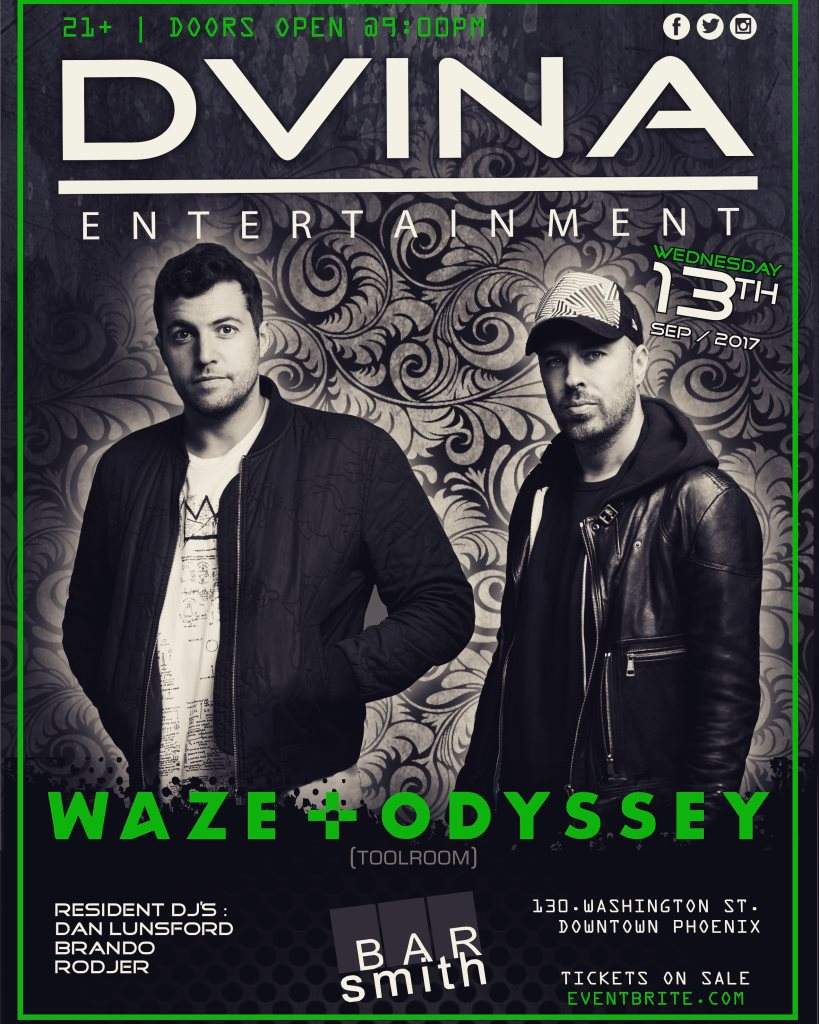 Dvina presents Waze & Odyssey - Página frontal