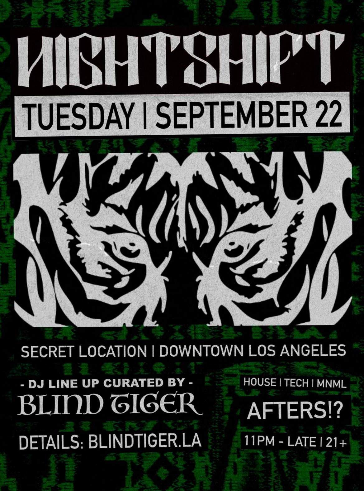 NIGHTSHIFT AFTER HOURS at The Lexington, Los Angeles
