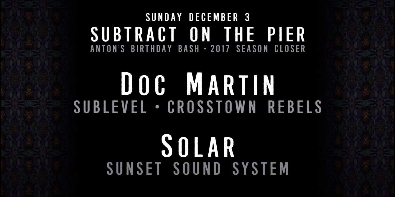 Subtract On The Pier 023: Doc Martin & Solar - Página frontal