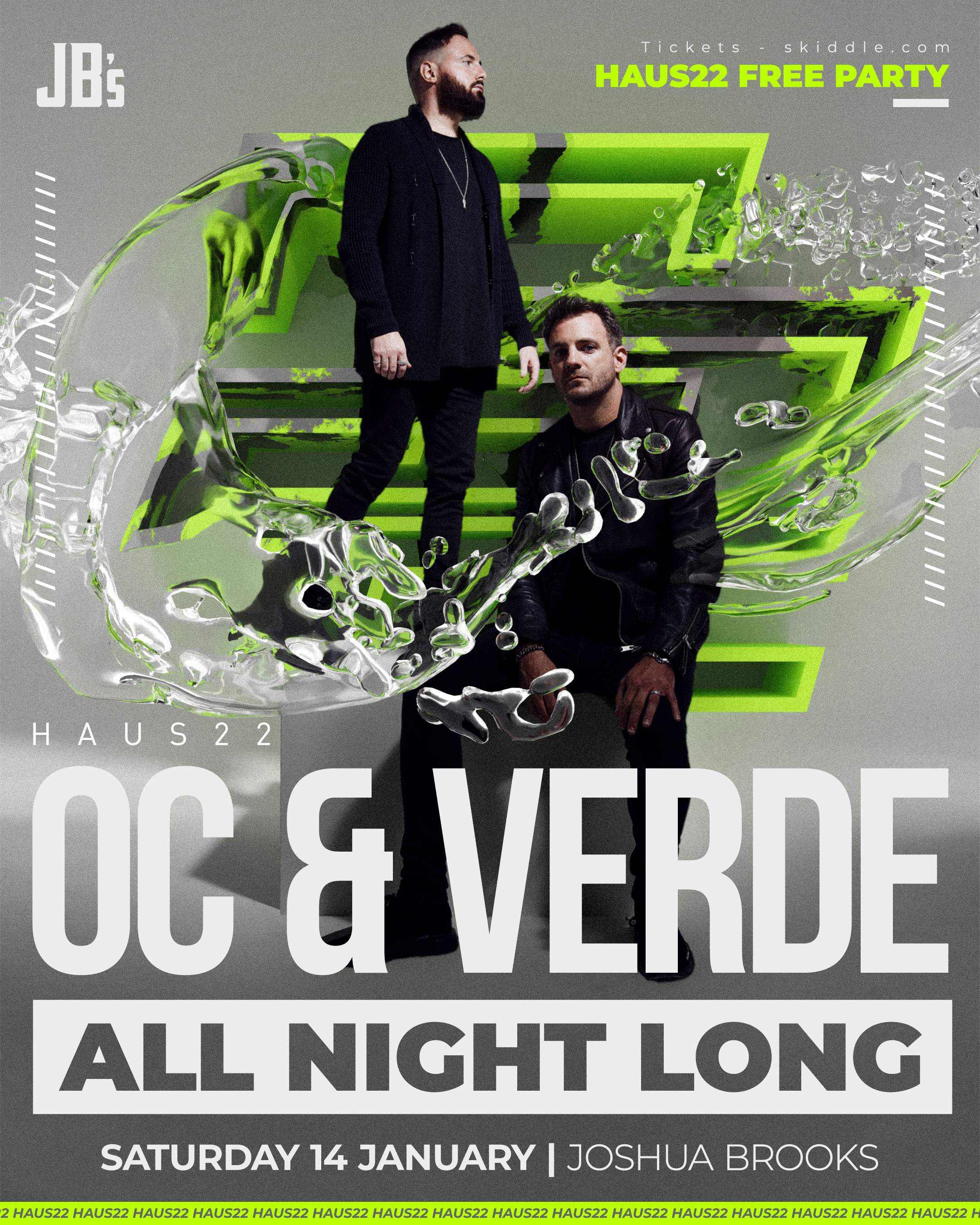 Haus22 - OC & Verde (All Night Long) - フライヤー表