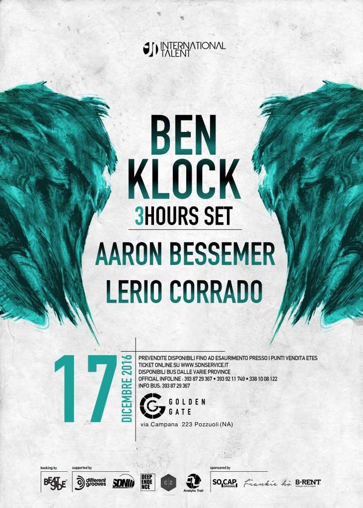 Ben Klock (3hrs set), Aaron Bessemer, Lerio Corrado - Página trasera