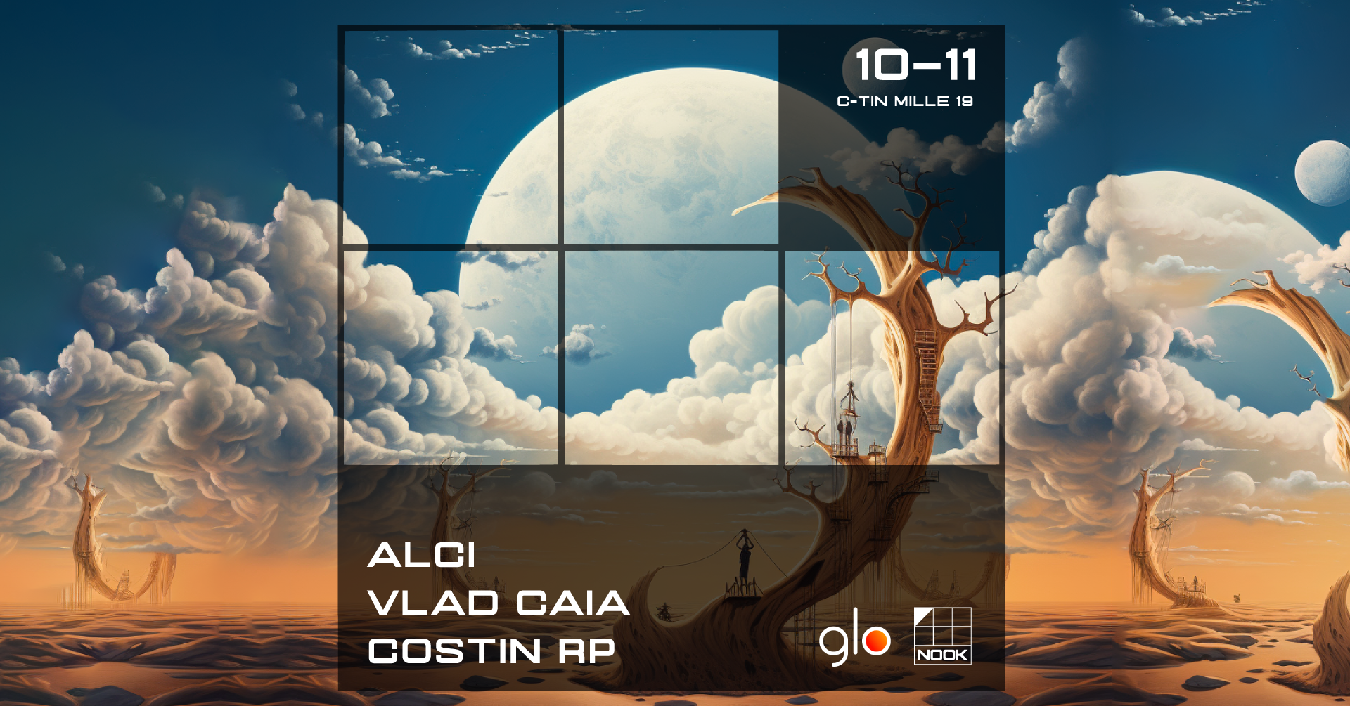NOOK in with Alci, Vlad Caia, Costin Rp - フライヤー表