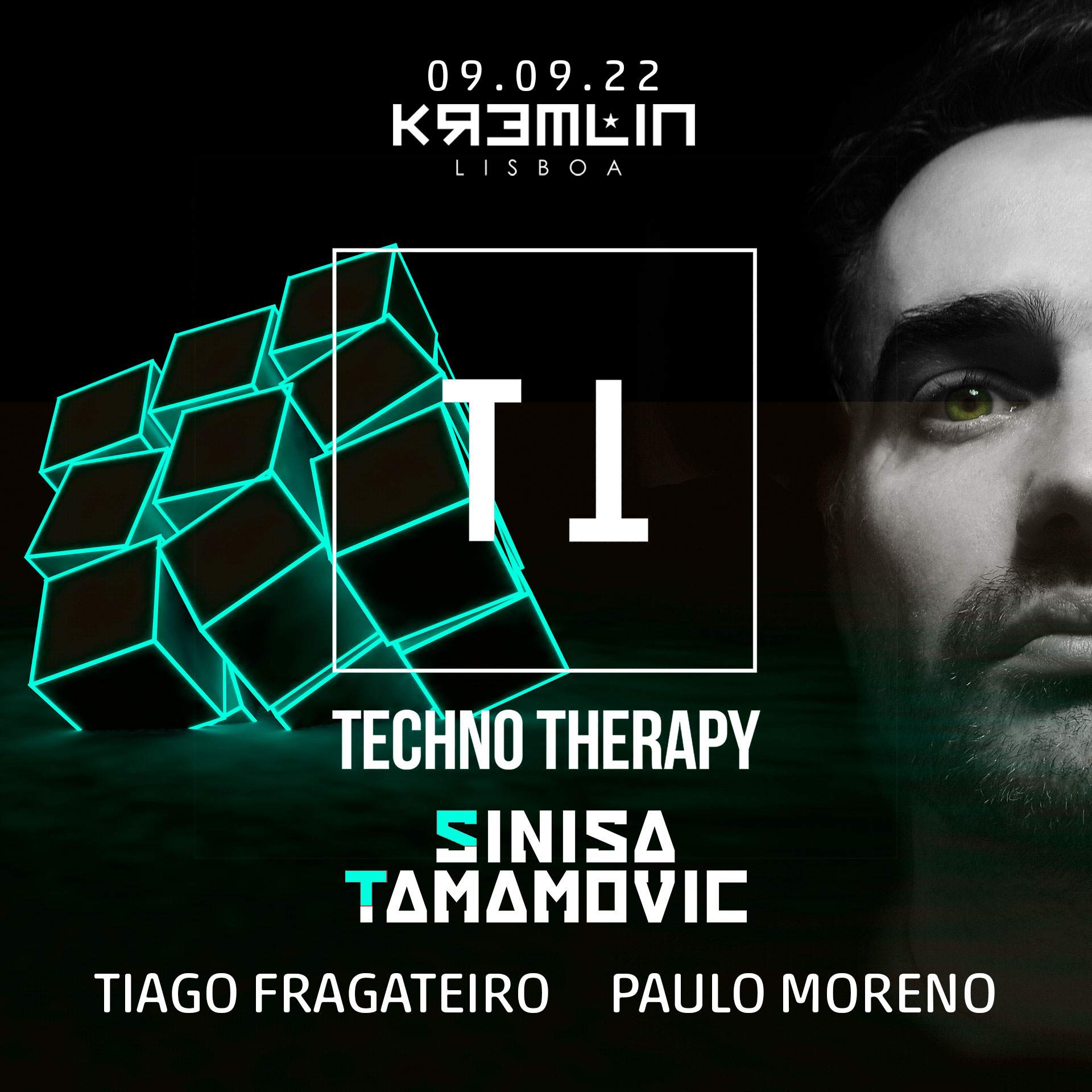Techno Therapy W/ Sinisa Tamamovic - フライヤー表