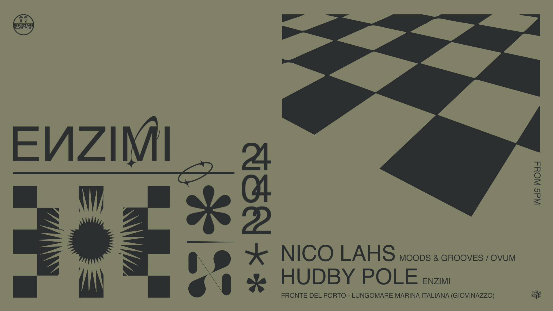 ENZIMI with Nico Lahs (Moods & Grooves / Ovum) + Hudby Pole - Página frontal