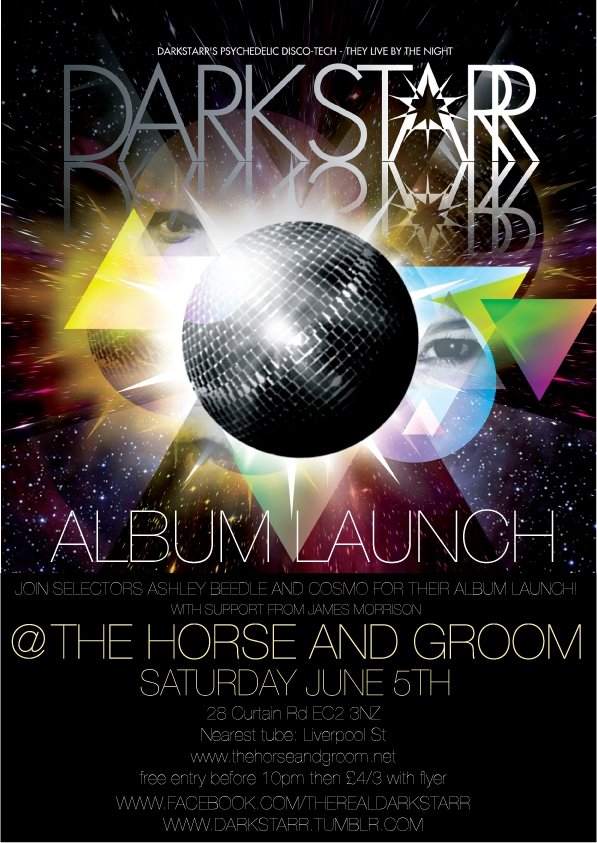 Darkstarr Album Launch Party with DJ Cosmo & Ashley Beedle - Página frontal