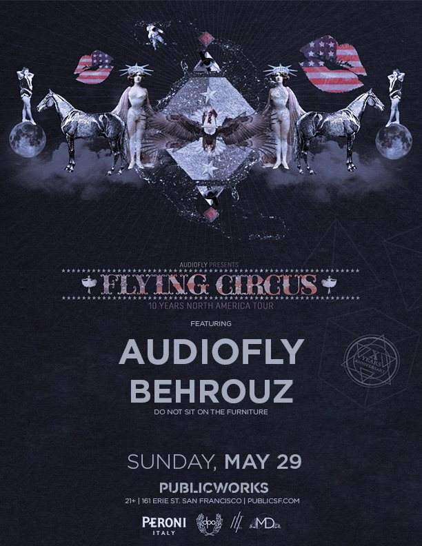 Flying Circus 10 Year Anniversary with Audiofly & Behrouz - Página frontal