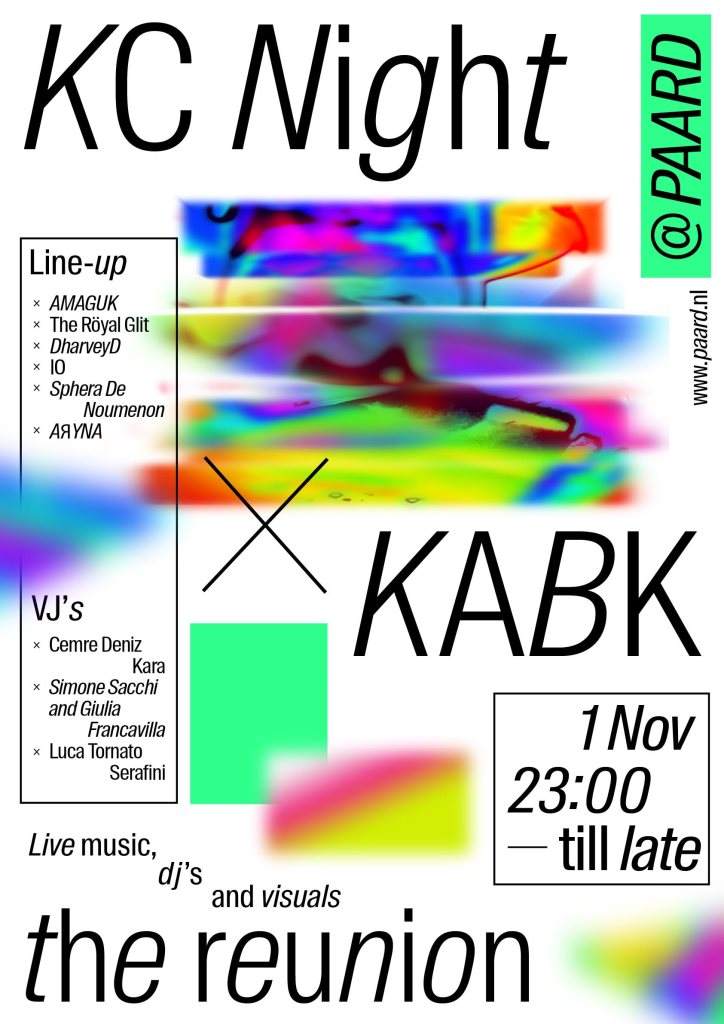 KC Night x Kabk - Página frontal