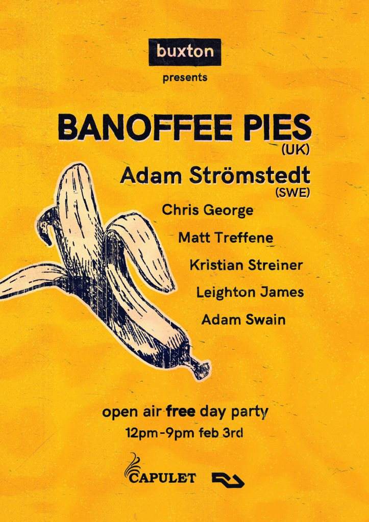 Buxton presents Banoffee Pies - フライヤー表