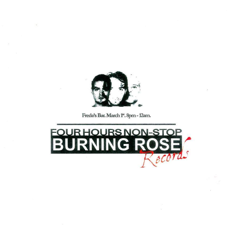 Burning Rose: Four Hours Non-Stop - フライヤー表