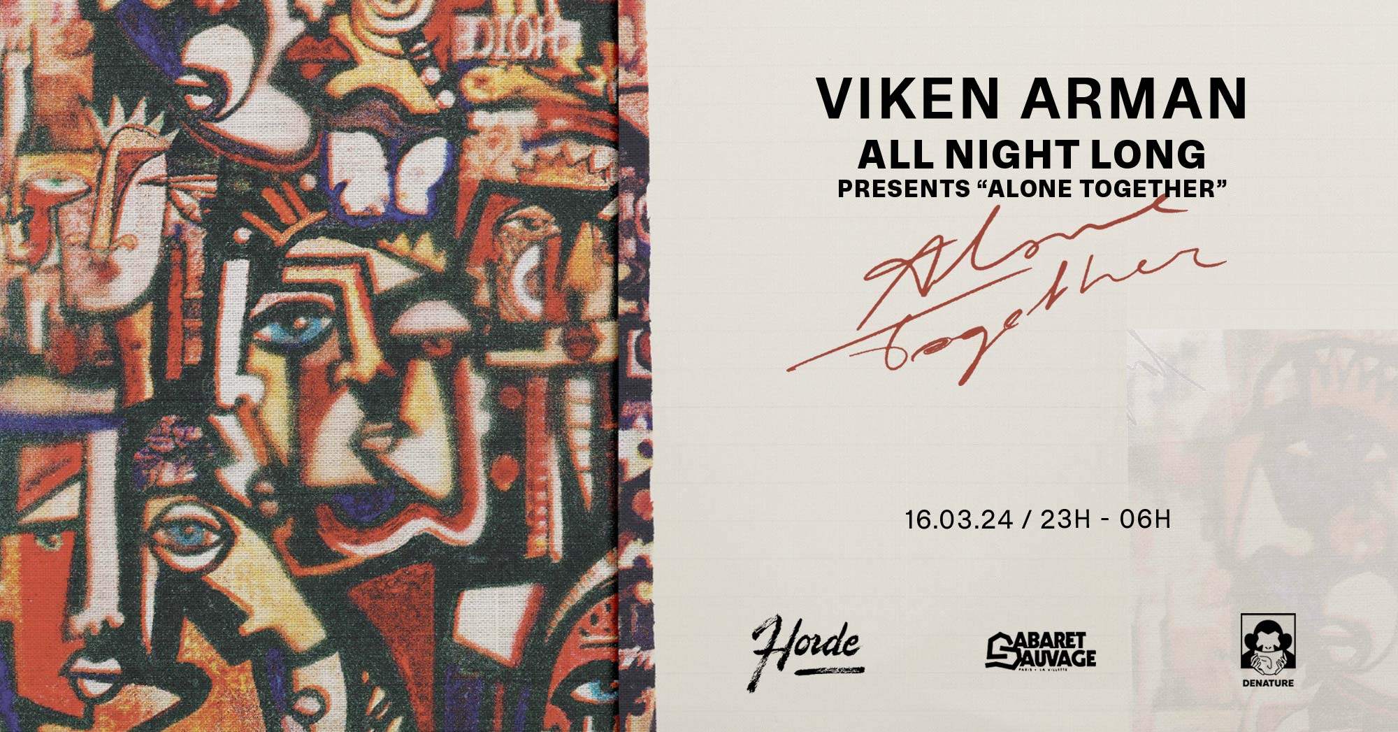 Horde: Viken Arman – All night long - フライヤー表