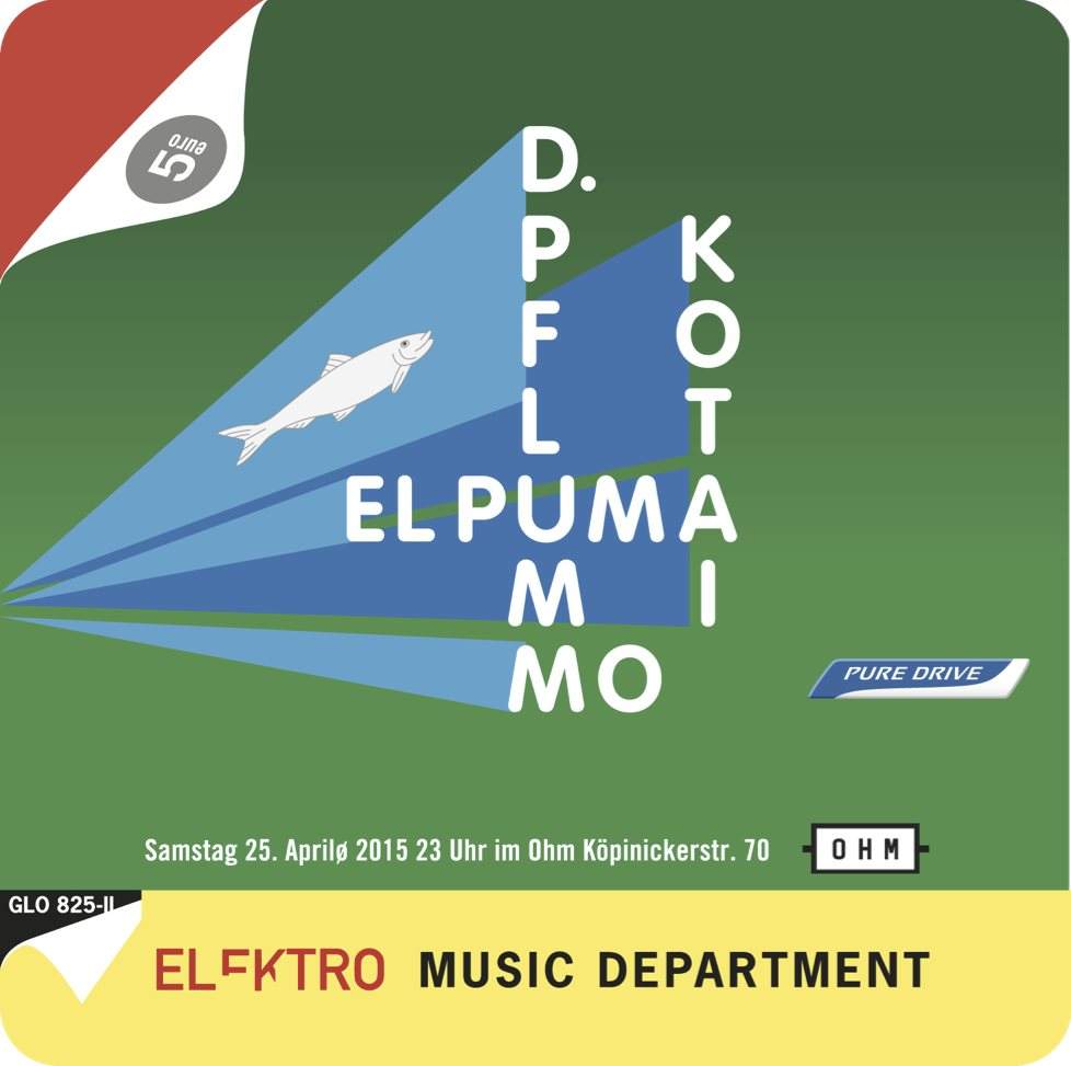 Elektro Music Department - フライヤー表
