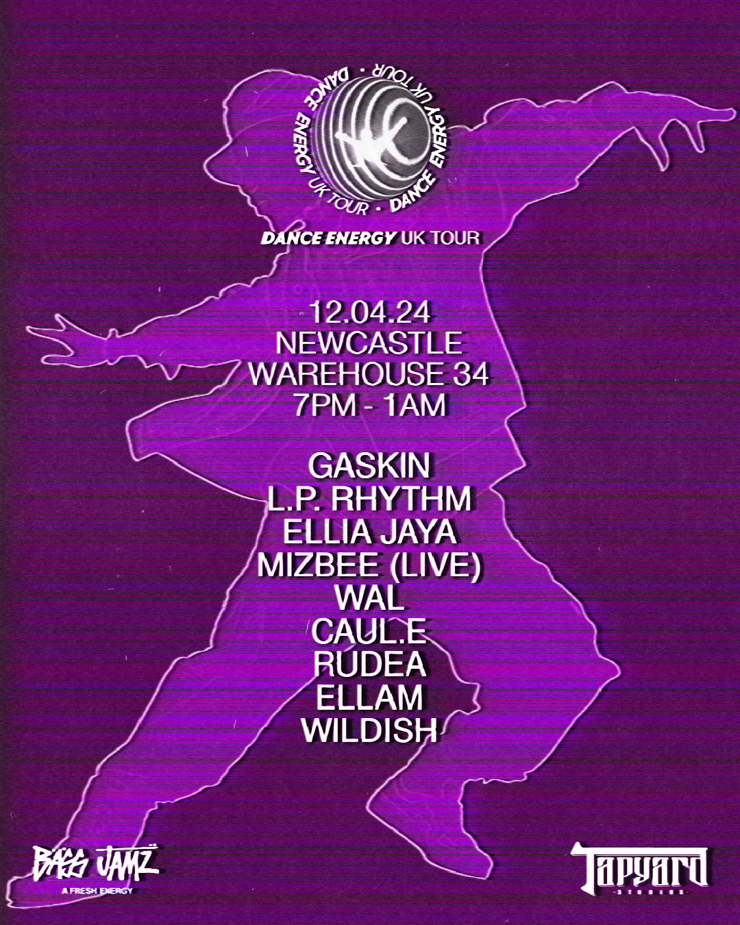 Bass Jamz UK Tour - Newcastle - フライヤー表