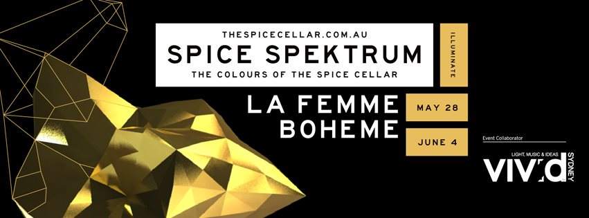 Vivid Music & Spice Spektrum presents La Femme Boheme - Illuminate - Página frontal