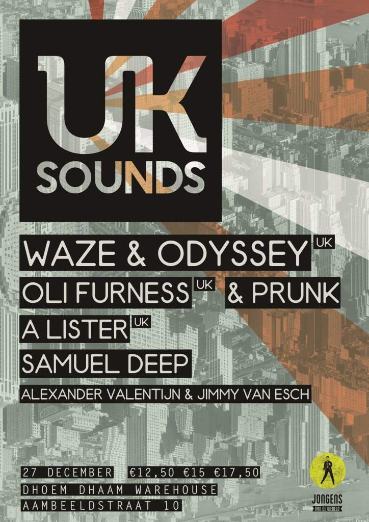 UK Sounds IN Dhoem Dhaam Warehouse with Waze & Odyssey - フライヤー表
