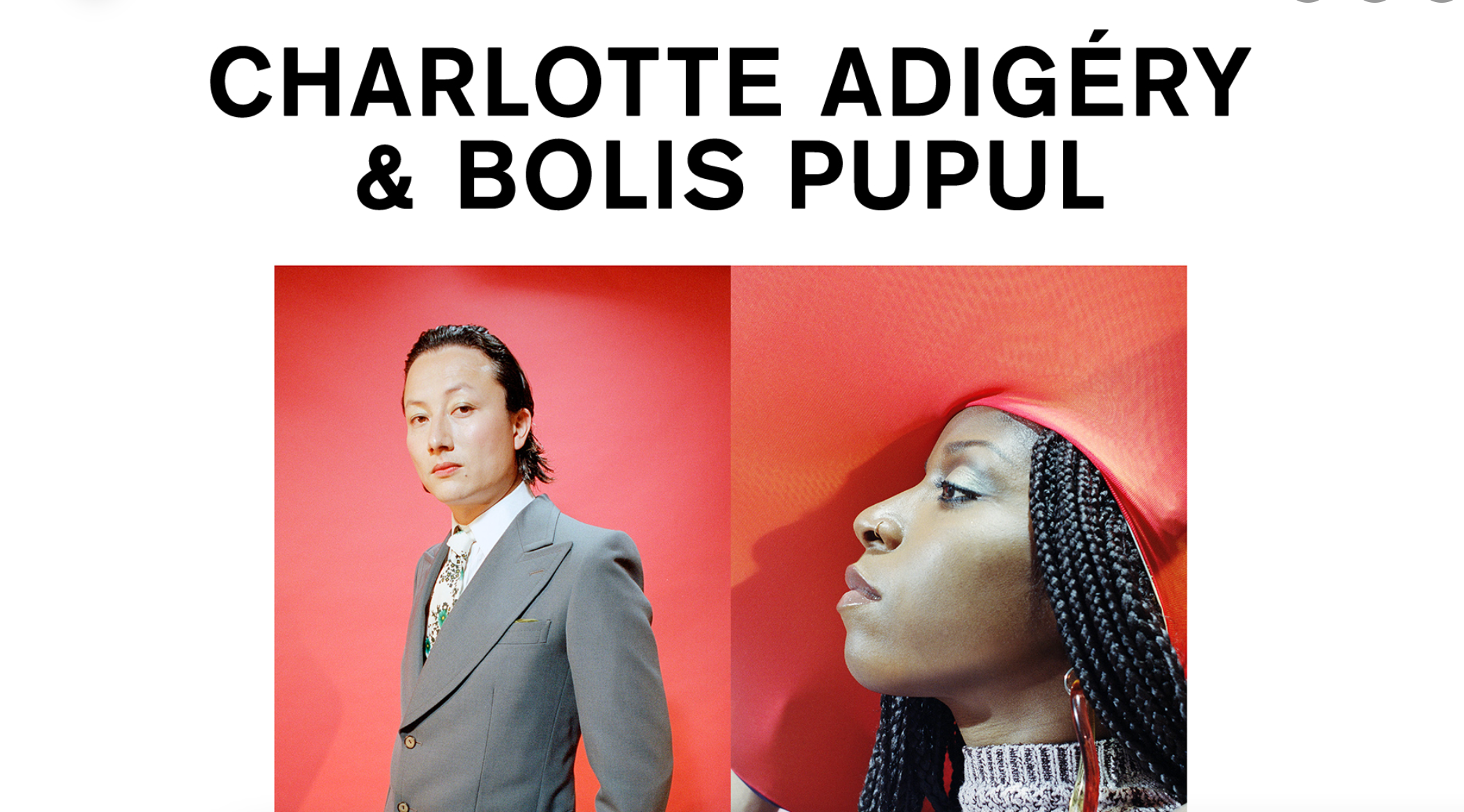 Charlotte Adigéry & Bolis Pupul - フライヤー表