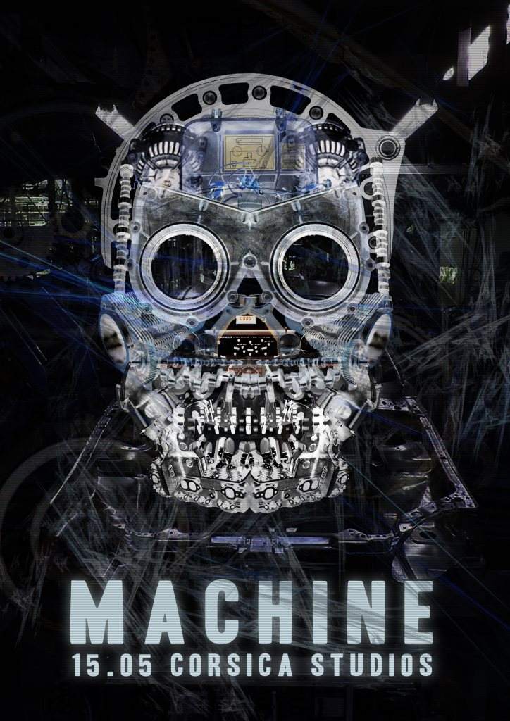 Machine with Derrick May, Kirk Degiorgio, Max_m and Moiré - フライヤー表