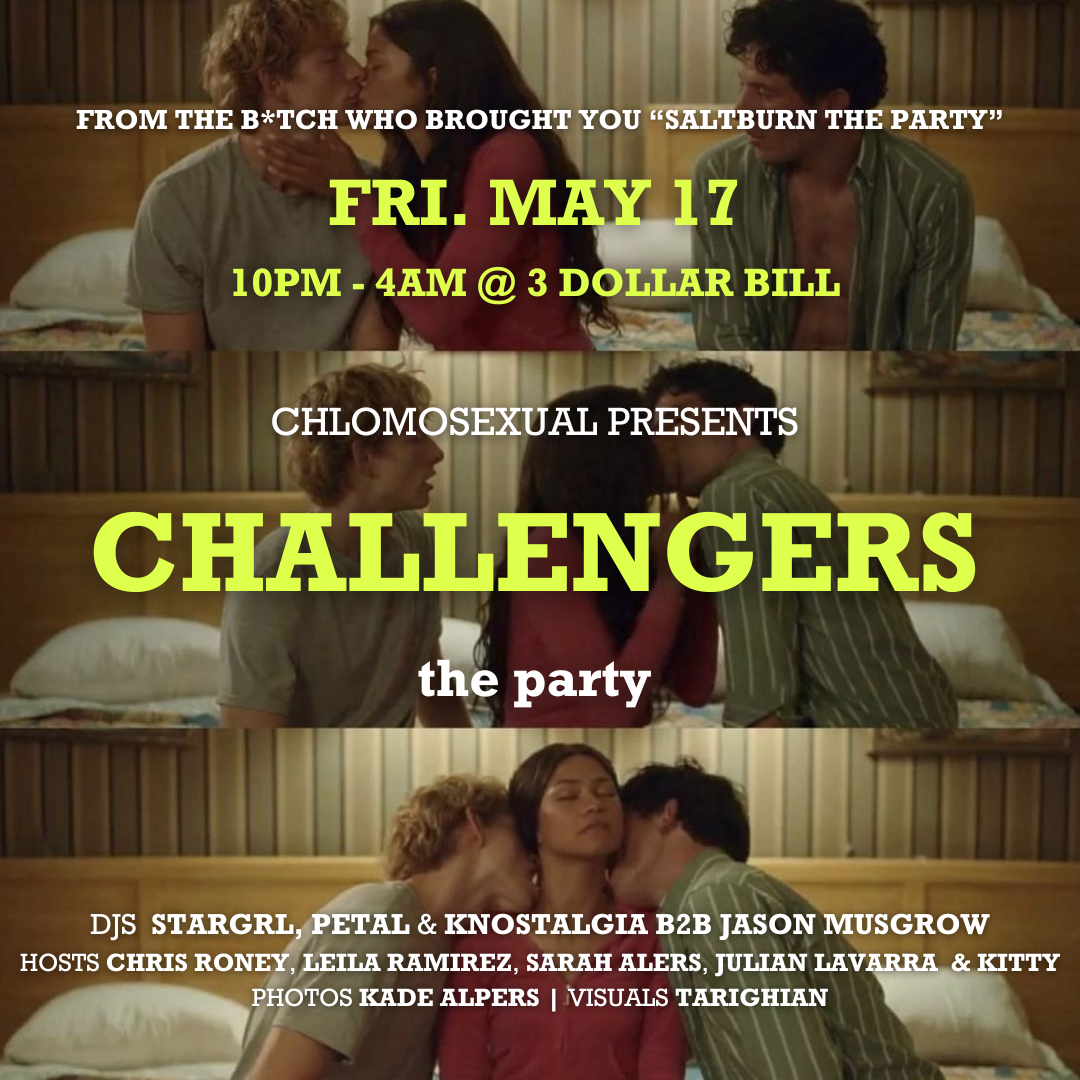 CHALLENGERS the party - フライヤー表